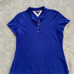 Classic Tommy Hilfiger Stretch Polo in Royal Blue XL